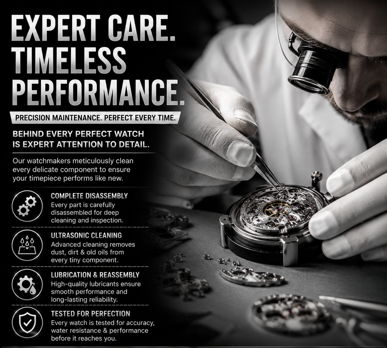 Can I service my watch from a regular watch smith in the UK?